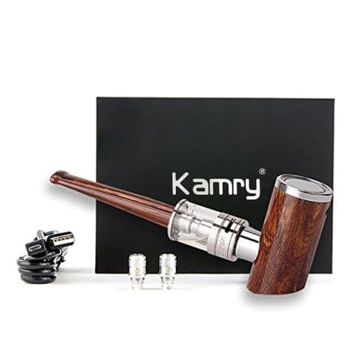Kamry k1000 Plus Wood Color e-cig Pipe,with 2ml refillable Atomizer Empty No Nicotine No Liquid (Wood Grain)