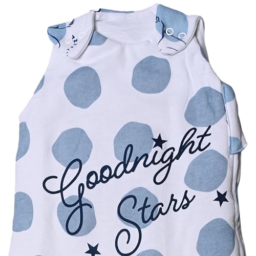 Image of Little Peaches Pure Cotton Baby Sleeping Sack Bag, Baby Sleeping Pod, Inverted Zipper, Snap Buttons, Inner Padding Filling