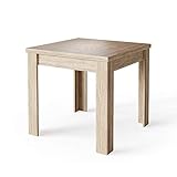 Unser Esstisch Namos bietet durch die Melaminharzbeschichtung eine kratzfeste und pflegeleichte Oberfläche.