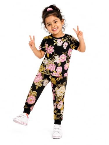 Image of TuddyBuddy Boys & Girls Half Sleeves T-shirt & Lounge Pant Nightwear Set - 100% Cotton Jersey