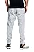 PROGO USA Men's Joggers Sweatpants Basic Fleece Marled Jogger Pant Elastic Waist (Small, Heather Grey (Slanted Pocket))