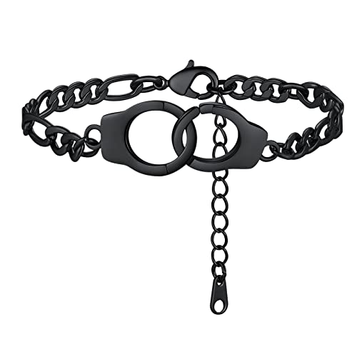 Collar de esposas en acero inoxidable FindChic ajustable para hombre y mujer