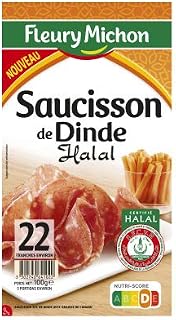 Fleury Michon Saucisson de dinde halal - La barquette de 100g