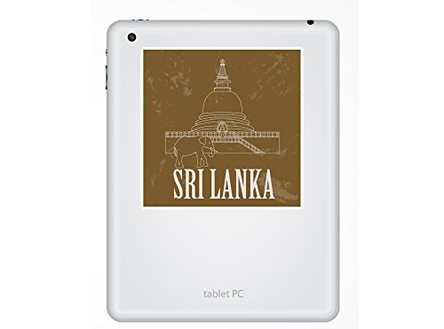 2 x 25cm/250mm Srilanka Adesivi vinilici bagagli