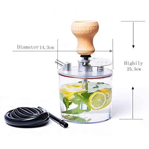 GPWDSN Shisha Komplettset Wasserpfeife Rauchtopf Combo Kit,mit Schlauch Leicht zu reinigen Robust Premium,Travel Home… – Bild 5