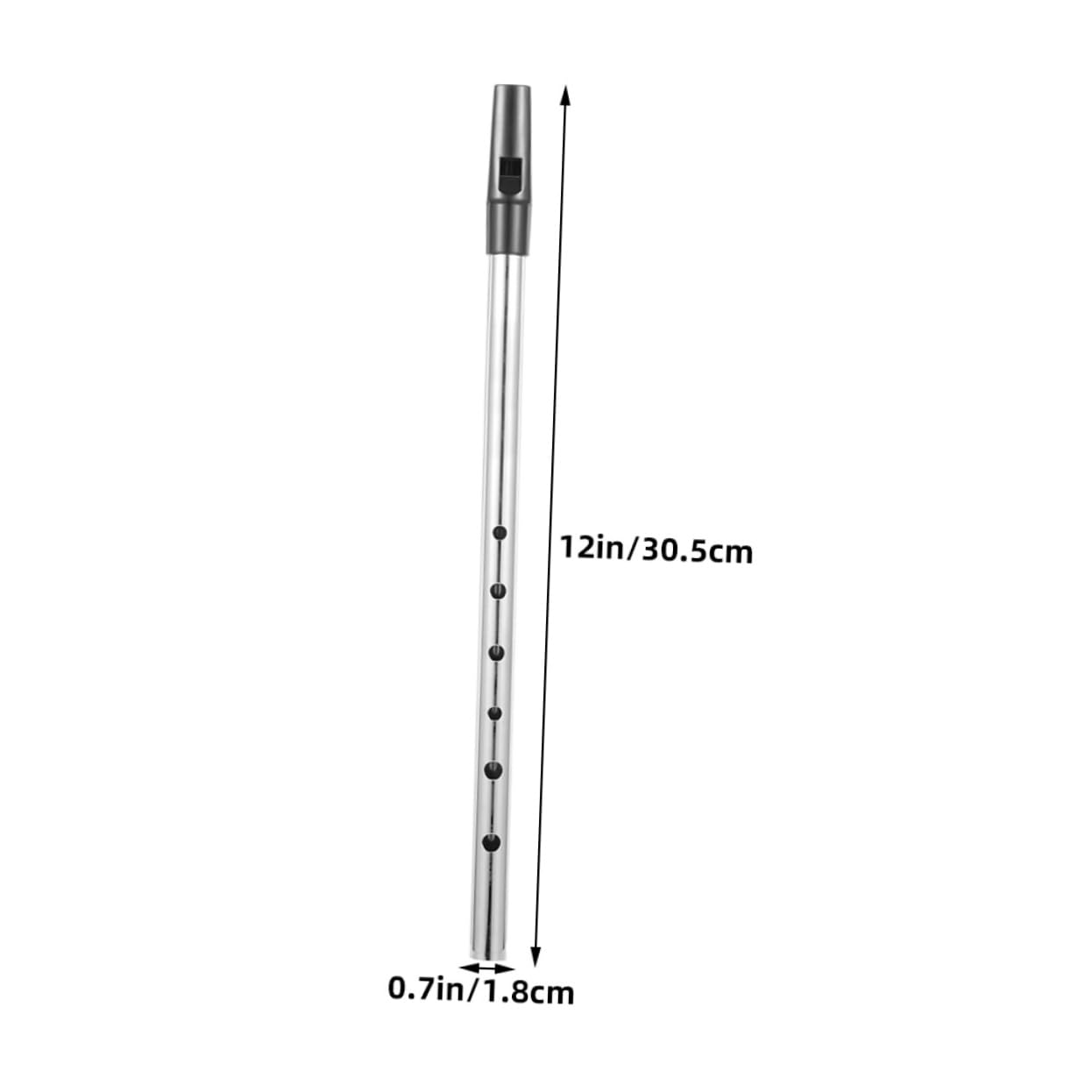 Yardwe Soprano Recorder in d Key Metal Tin Whistle Instrument for Boys and Girls