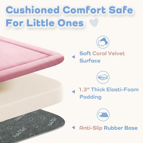 Image of 1.3 inch Thick Baby Play Mat for Floor,28x72 Bedside Rugs, Non-Slip