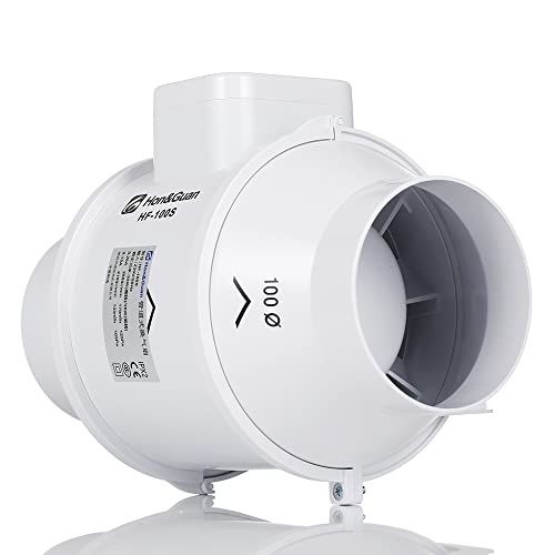 YIYIBYUS 4-Inch Mixed Flow Exhaust Inline Fan