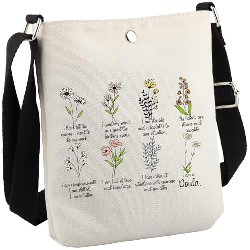 Doula Gift Intuitive Birth Worker Affirmations Gift Doula Appreciation Gift I Am A Doula Crossbody Bag