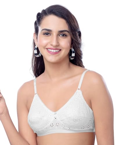 Image of Brida Italia Women's Cotton Minimizer Saree Bra | Full Coverage | Non-Padded, Wire-Free | Comfortable Daily