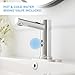 BWE Chrome Touchless Bathroom Sink Faucet,Automatic Motion Sensor Faucet, Hand Free Bathroom Faucet with Hole Cover Plate Commercial Basin Mixer Tap,Battery or Plug-in Powered