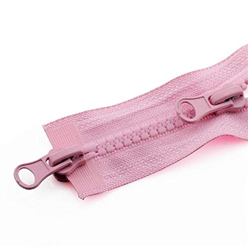 Verakee Ztengyu-Qualitätsreißverschluss 1 stück Harz Reißverschluss, Nr. 5 Daunenjacke doppelte Reißverschluss, Schlafsack Zweiwege doppelt offener Reißverschlusskopf, für Nähhandwerk Cover