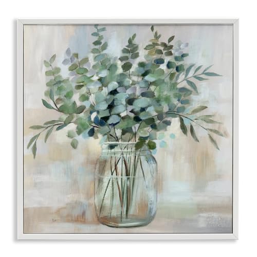 Soothing Eucalyptus Herb Arrangement, 12 x 12 Inch Framed Giclée Print