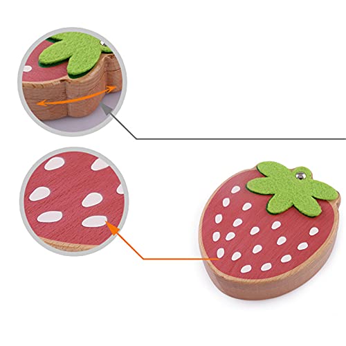 iFCOW Tandendoos Aardbei Tand Fairy Box Kids Keepsake Box Kids Bladverliezende Tanden Collectie Container - Image 6