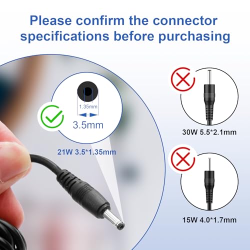 15V 1.4A 21W AC/DC Power Adapter Charger for Alexa Echo (1st/2nd Gen), Echo Plus (1st Gen), Echo Show (1st Gen), Fire TV (2nd Gen), Echo Link, Echo Look - 2M Power Cord - Image 3