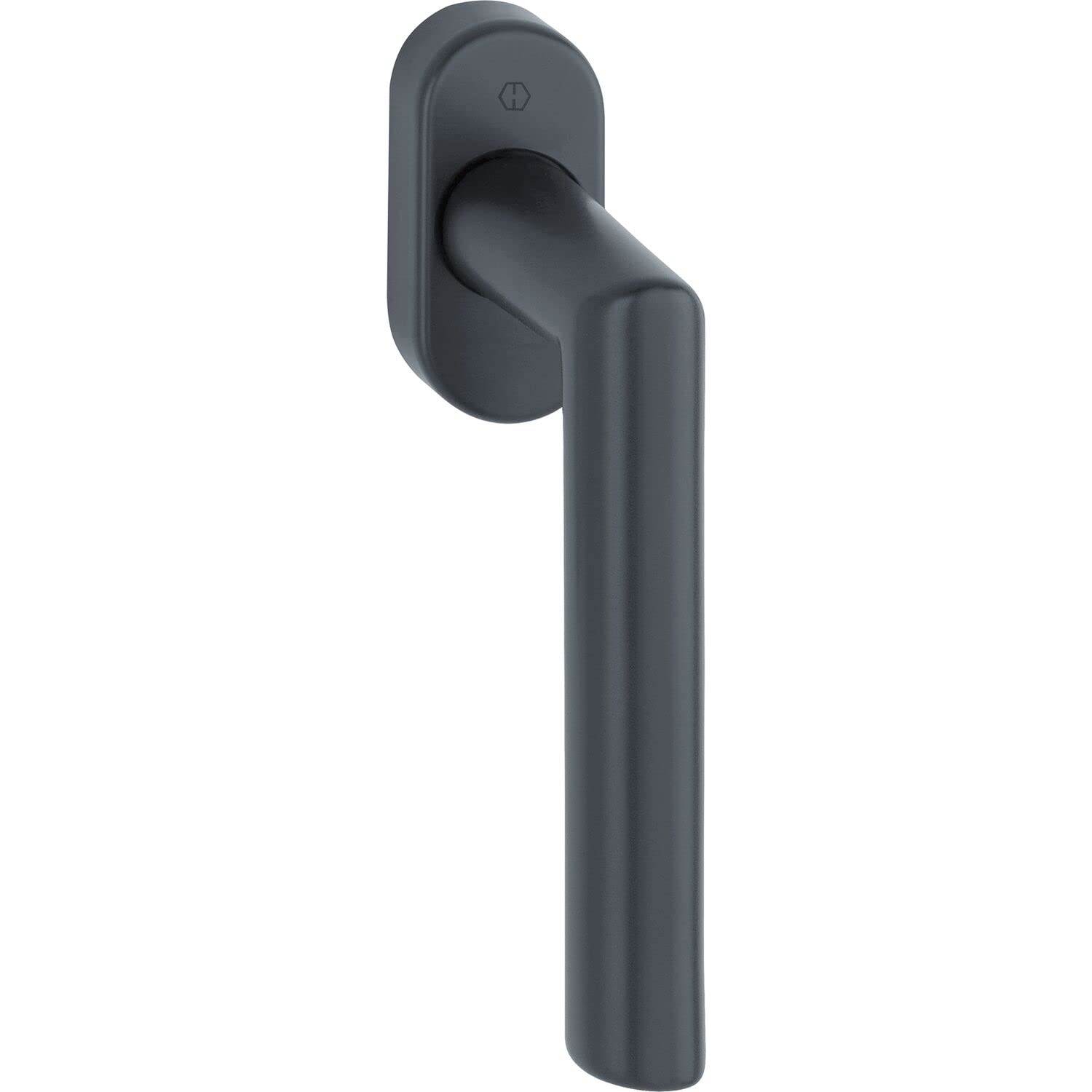 Hoppe Black 12034065 Amsterdam Window Handle, Square Spindle 7 X 37 Mm, Pin 7 X 37 Mm, Stainless Steel Matte