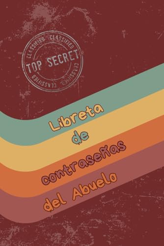 Libreta de contraseñas del abuelo: Libreta para apuntar contraseñas con