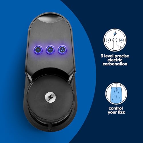 Image of SodaStream E-Duo Sparkling Water Maker (Black) with 60L CO2, 1 BPA- Free Carbonating Bottle and (1)1L Glass Bottle