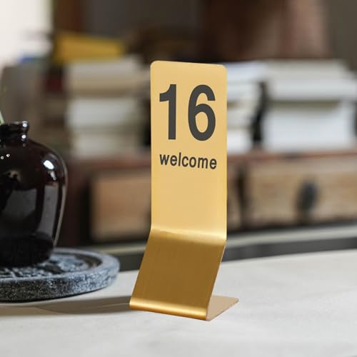 Numéros de table de restaurant 1-20 en acier inoxydable - 7