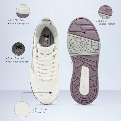 Image of Red Tape Women's Sneakers | Sleek Design with Cushioned Comfort