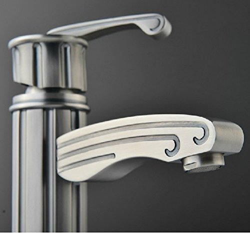 Lavabo robinet à levier unique mélangeur chromé Gowe pour vasque de salle d'eau