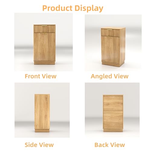 Mueble para basura de cocina con tapa abatible 10 galones miniatura 3