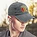 (ON Back) Vintage Awesome Since 1977 49th Birthday Hats for Mens Fashion Washed
