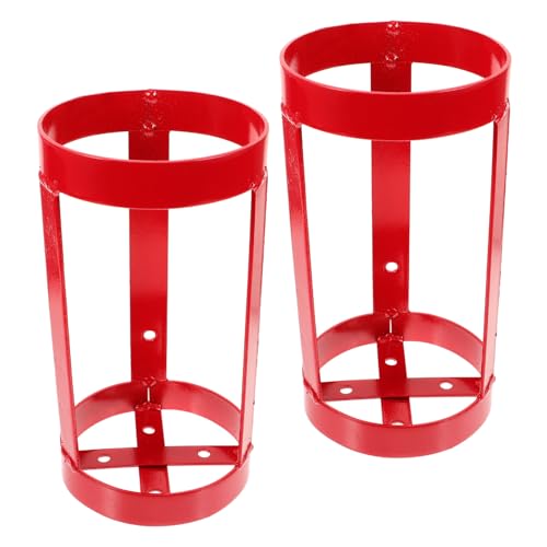 LIFKOME 2 Piezas Soporte Reforzado para Extintor de Incendios de Metal Montaje Seguro Antideslizante para Hogar Garaje y Vehículo Kit de Fijación Resistente para Cilindro de Instalación