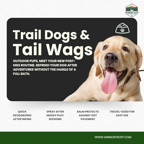 Image of Vermont Ruff Dog Nose Balm for Dry Nose, All-Natural Dog Paw Pad Balm, Paw Balm Dogs Lick Safe, Snout Soother for Dogs, Paw Soother for Dogs, Made in Vermont - 2oz
