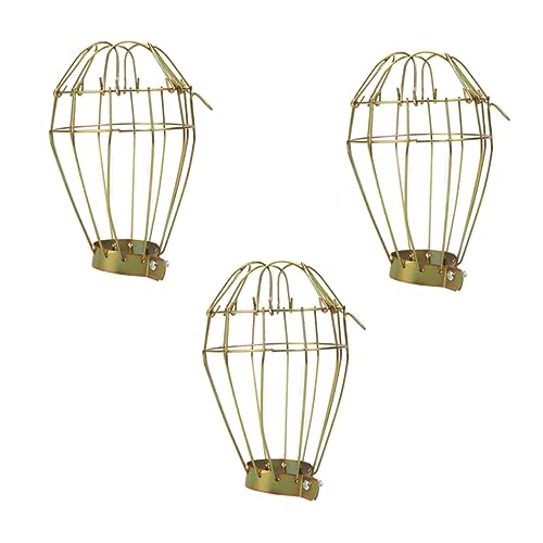 COLLBATH 爬虫類加熱ランプカバー 爬虫類ヒーターガード 3個 ペットケージランプシェード メッシュネット - 防止