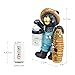 Exhart Garden Statue, Solar Black Bear Garden Sculpture with Welcome Beehive Sign, LED Bumblebees Jar, Outdoor Lawn and Yard Decoration, 7.5 x 6 x 12.5 Inch