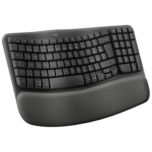 Clavier sans fil ergonomique Logitech Wave Keys Bluetooth TchèqueSlovaque Interrupteur à ciseaux - vue 6