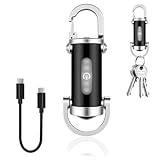 7 niveaux d'éclairage : La mini torche propose 7 réglages d'intensité et de couleur, incluant une lumière blanche principale pour l'éclairage général, ainsi que des lumières rouges et bleues. Ces modes peuvent servir pour différentes fonctions telles que la signalisation, des situations de basse luminosité, ou pour des besoins spécifiques en camping ou randonnée