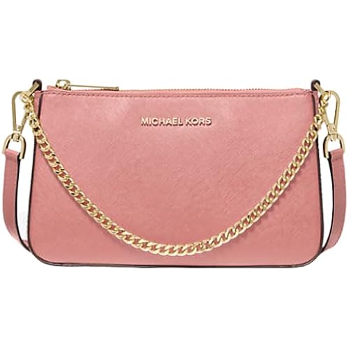 Michael Kors Jet Set Travel Medium Pouchette Crossbody Bag (PrimRose)