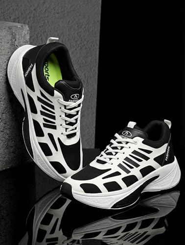 Image of CHICAGO-01 Stylish Casual Mid Top Sneaker and Trendy Shoes with Laces for Men & Boys, Perfect, College, Parties and Outings, Lightweight, Comfortable, and Durable for All-Day Use