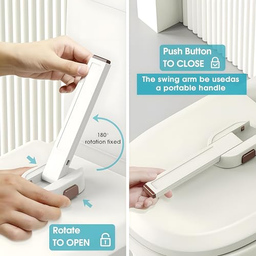 Image of Toilet Locks Baby Proof - Premium Baby Proof Toilet Seat Lock with Double Button Design, Durable ABS Material, Easy Installation Toilet Lock for Toddlers - Ultimate Toilet Baby Proofing Solution