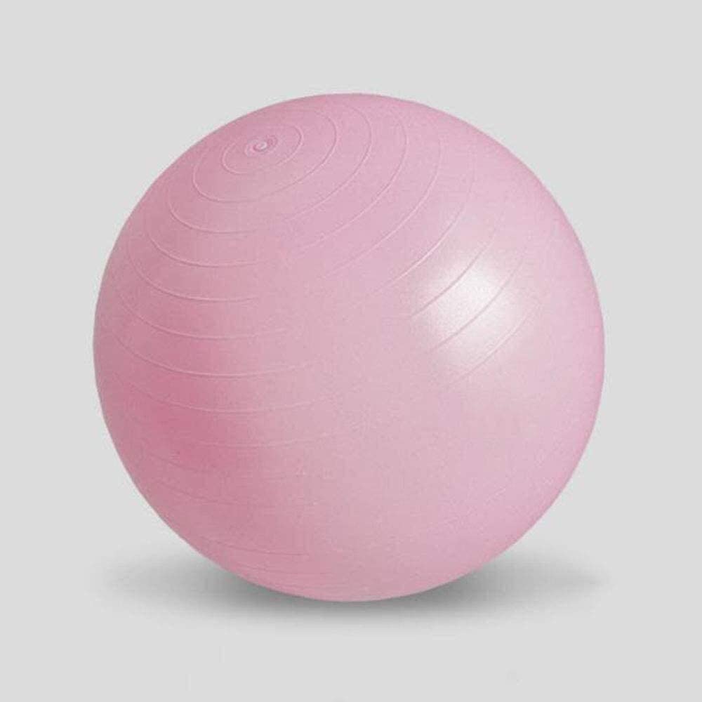 NAKEAH GCX- Fitness Ball Pilates Ball Gym Yoga con Bomba de Aire, for el hogar Oficina Equilibrio Entrenamiento Nacimiento Asistencia Ball (Colo) Seguridad (Color : Pink, Size : 55cm)