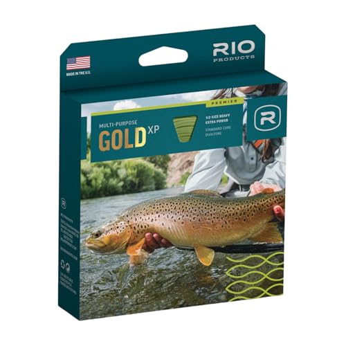 RIO Products Premier Gold XP Fly Fishing Line - Extra Power and Versatility - Smooth Casting Fly Line - WF4F