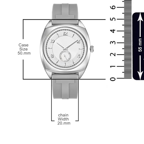 Image of styledose Men's Watch Analog Quartz with Chronograph & Silicone Strap -Casual & Formal Wrist Watch for Men