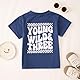 3. Geburtstag Junge T-Shirt Young WILD&Three Drucken Shirt Dritten Geburtstags Shirts für Jungen Kinder Geburtstagsshirt Sommer Kurzarm Top Baumwolle Kindershirts(Blau,3 Jahre)