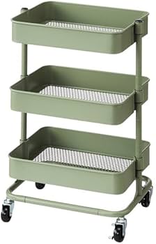 Amazon｜ニトリ 高さ調節ができる スチールワゴン トロリ コンパクト