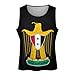 Coat of Arms of The United Arab Republic Mens Tank Top Gym Muscle Tee Sleeveless Sports Bodybuilder T-Shirt Beach 4XL
