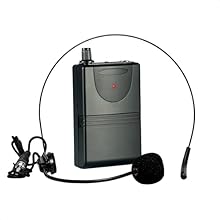 PORTUHF-HEAD: Headset microphone with wireless pocket transmitter. Frequency 863MHz. Powered by 2 x AA 1.5V batteries. USES: Speaker, speech, presentation, karaoke, sports class, the choice is yours. It will adapt to your needs. PORT: Do you own a PO...