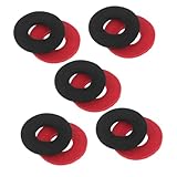 BUGUUYO 10 Pièces Joint de protection de batterie joint de rondelle en feutre Joint de batterie de voiture rondelles universelles en feutre lave-autos laveuse terminale pièces automobiles