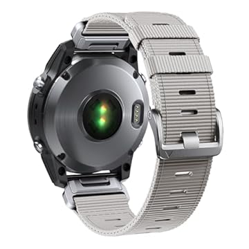Pulseiras de relógio de nylon resistente para Garmin Fenix 8 de 51 mm / Instinct 2X / epix Pro de 51 mm, pulseira esportiva ajustável com fecho de aço inoxidável para Fenix 7X / 6X /5X, Instinct 3 de