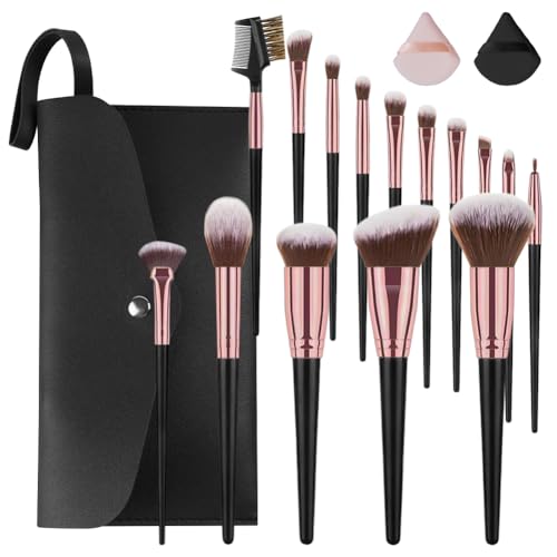 Vicloon Set Pennelli Trucco, 15 Pezzi Professionale Pennelli Make Up