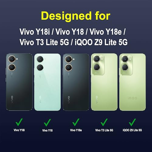 Image of amazon basics Back Case Cover for Vivo Y18i | Compatible for Vivo Y18i Back Case Cover | Liquid Silicon Magic with Camera Protection | Sapphire
