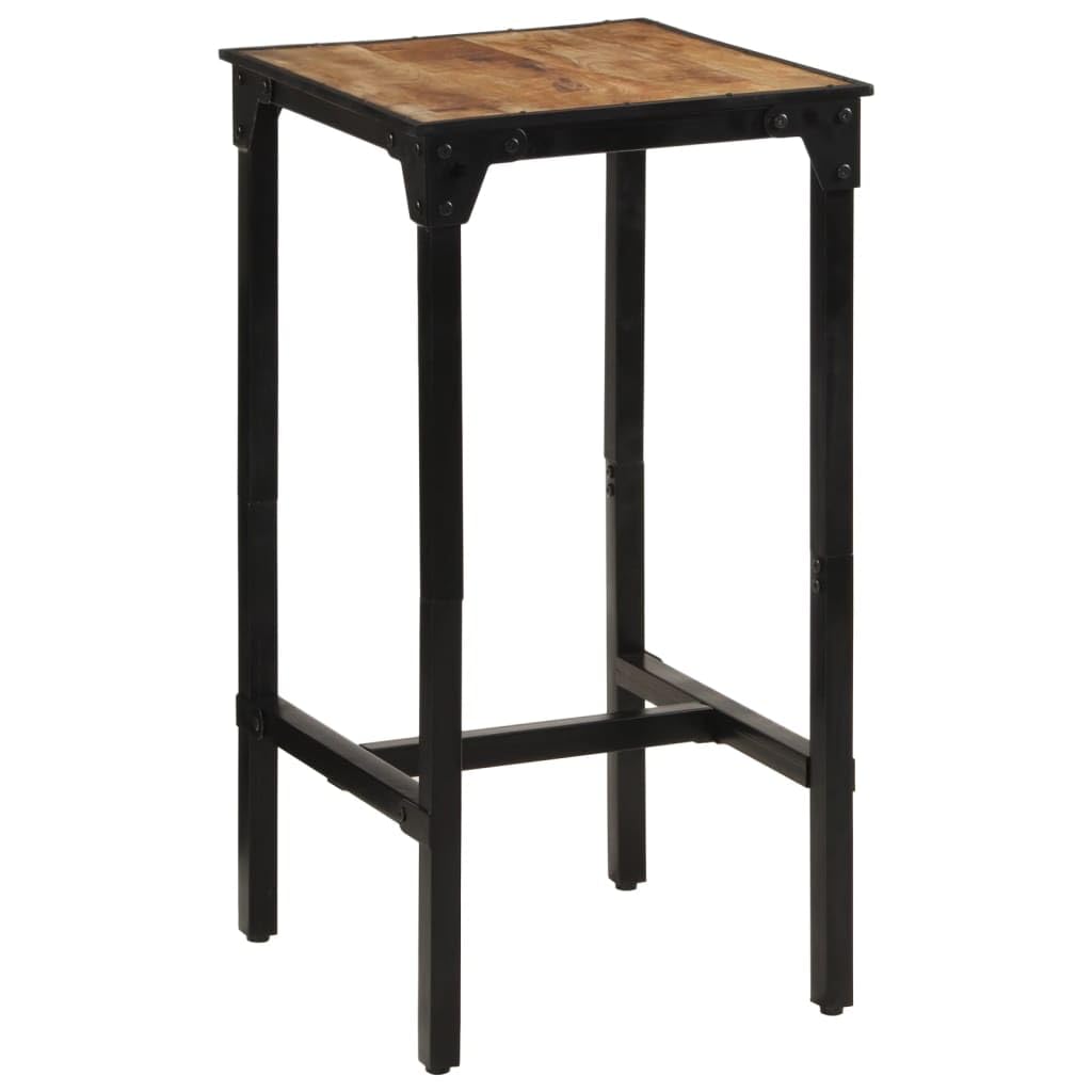 Chaises, table et tabourets de bar en bois massif de manguier 60 x 55 x 107 cm