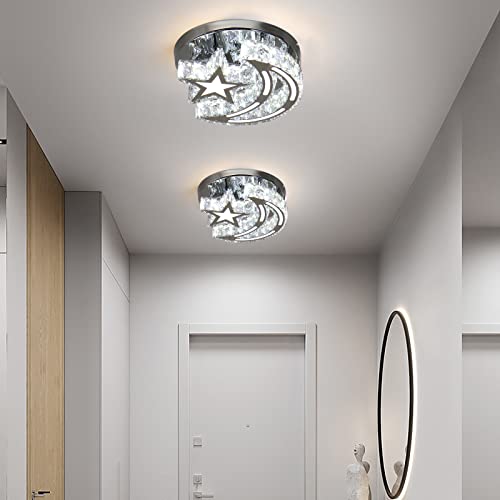 Frixchur MC095 Led Chandelier Crystal Ceiling Light Modern Chandeliers Star Moon Light Fixture thumb #1