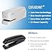 Coruscant Electric Stapler, Automatic Stapler, Heavy Duty，25 Sheet, Store 210 Staples，Includes 2000 Staples and 1 Staple Remover. Electric Desktop AC or Battery Powered for Home/Office Use
